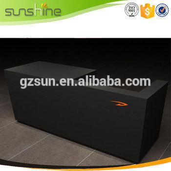 China PANEL Reception For Retail Store With Logo Wooden Counter Desk China Supplier for sale