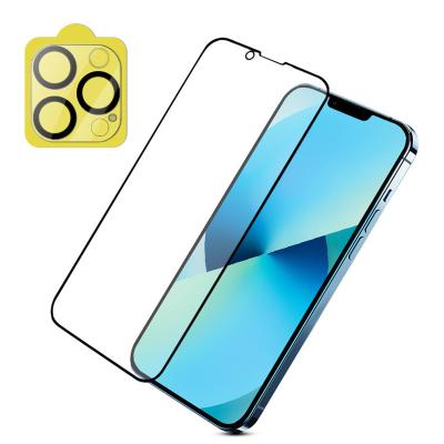 China Anti-fingerprint Silkscreen Screen Protector Compatible For iPhone 13 6.1 Inch Camera Lens Protector Tempered Glass Film 9H Hardness for sale