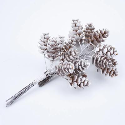 China Lemon 10pcs Bouquet Pine Cone Plants Artificial Flowers Garlands Christmas Home Wedding Manual Vases DIY Gifts Braids Home Vase DIY Gifts Decor Christmas Party Decorations Supplies for sale