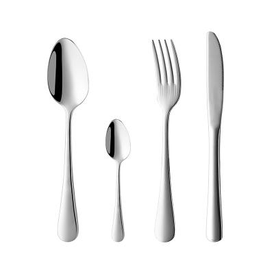 China Buyerstar Viable Wholesale Metal Spoon And Fork Cutlery Silverware Set 304 Stainless Steel Gold Flatware Sets For Hotels for sale