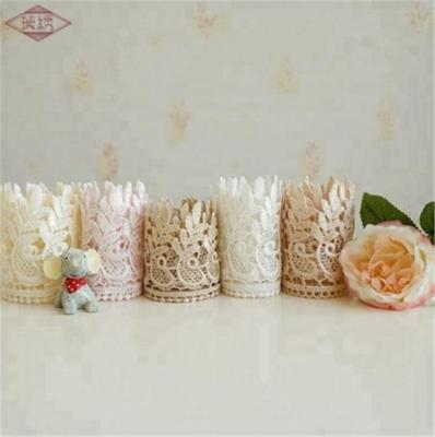 China LongShow Wholesale 100% Sustainable Polyester Embroidery Lace Trim for sale