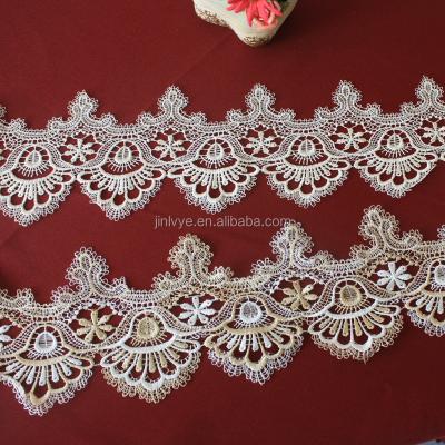 China Viable Fancy Embroidery Lace Sewing Trim For Table Cloths for sale