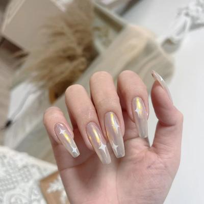 China Design Artificial Nails Press On Nail391-Ballet Star Piece Wear Nail Sticker24Piece Nail Stickers Press On Nails for sale