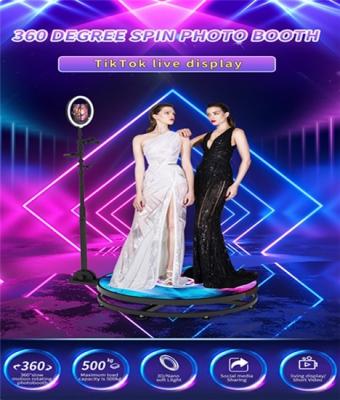 China 360 360 Rotating Photo Booth Machine Photobooth 360 Video Camera Photo Shooting Booth For Events Parties for sale