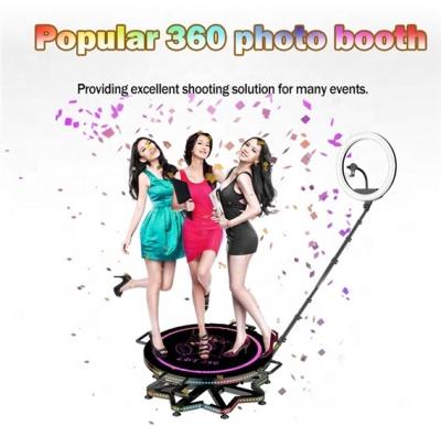 China Dropshipping Auto 360 Photo Booth With 115cm Portable Camera Visual Rotating Photobooth Machine Led Auto Ipad 360 Photo Booth for sale