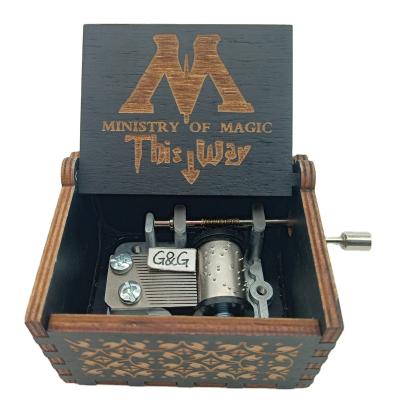 China Gift Factory Music Box Wood Harry Potter Music Box Music Boxes Custom Songs for sale