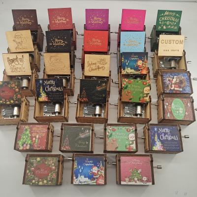 China Wholesale Gift Toys Gift Merry Christmas Song Music Box Christmas for sale