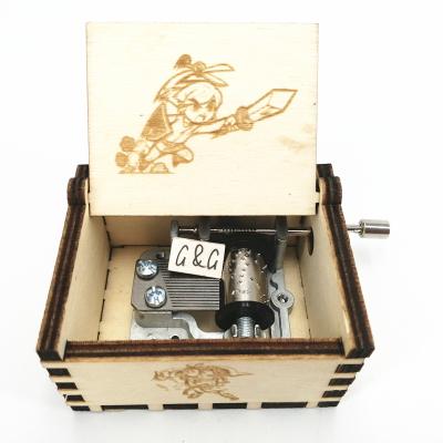 China European Legend of Zelda Gift Mini Wooden Music Box Custom Music Box for sale