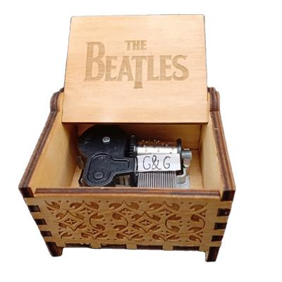 China Wooden Stock Custom Song Roll Up Music Box Music Storage Box for sale