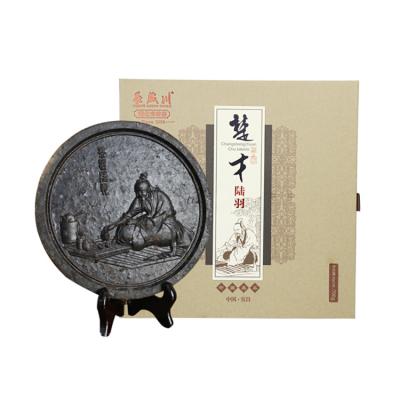 China Boxed Tea 700g China Hubei Organic Ripe Dark Tea Healthy Diet Tea Compressed Tea In Box Packing for sale