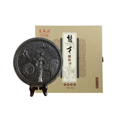 China Exquisite black boxed LeiZu 700g gift box customization of tea/dark cake tea tablet tea for sale