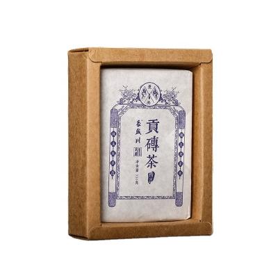 China Paper Bag Tea 350g boilable milk tea selected fermented three-year-old ingredients high-end boxed black tea can lowing blood pressure for sale