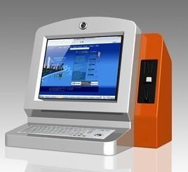 China Desktop Self - Service Bill Payment Free Standing Kiosk with Barcode Scanner for sale