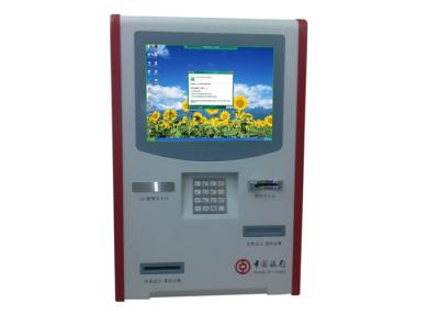 China LED monitor Steel frame banking transaction Wall Mounted kiosk / kiosks for sale