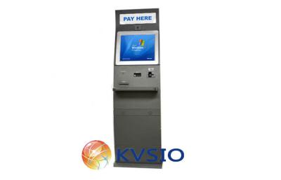 China Floor stand Bill Payment Kiosk PCI Certified Pin Pad , Account access Kiosk for sale