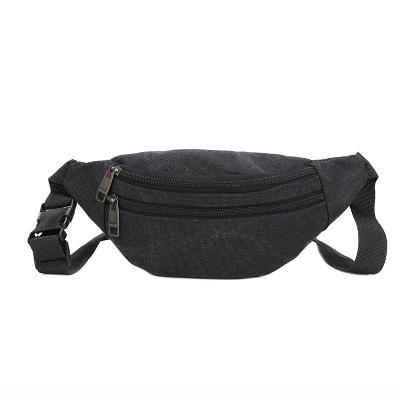 China Unisex Functional Convenience Bag Fanny Pack Men Banana Belt Men and Women Casual Waist Bag Fashion Canvas Waist Bag Mobile Phone Bag for sale