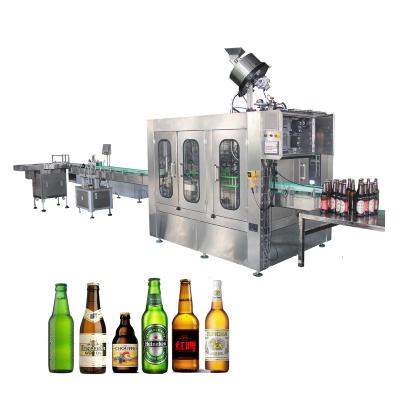 China Full Automatic Beverage Glass Bottle Beer Filling Machine for sale