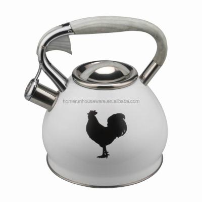 China 3.0 L Sustainable Stainless Steel Color Changing Water Whistling Tea Kettle for sale