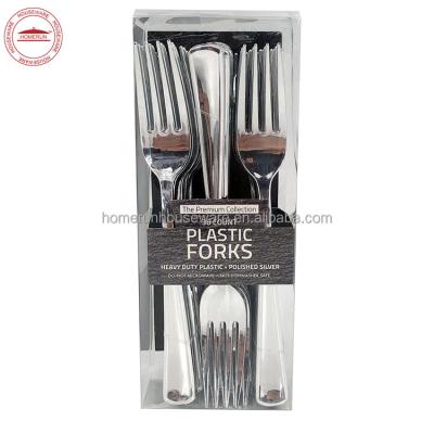 China 36 Count Minimalist Plastic Cutlery Set, Bifurcate Only for sale