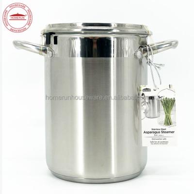 China Sustainable 5 Quart Stainless Steel Asparagus Steamer for sale