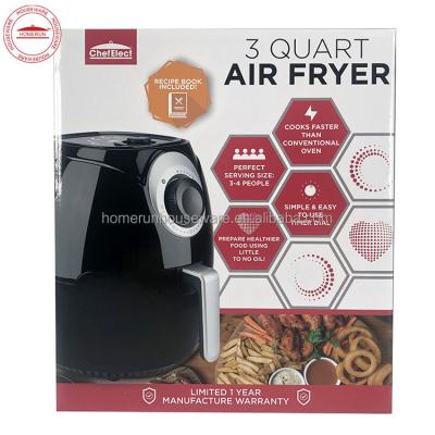 China 3 Quart Automatic Air Shut Off Electric Fryer for sale