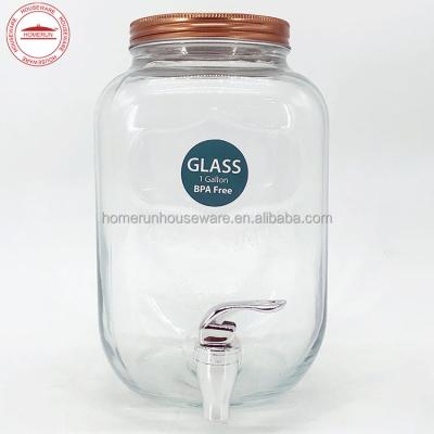 China 1 Gallon Soda Lime Glass Dispenser for sale