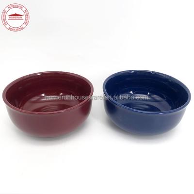 China 6 inch minimalist ceramic soup bowl for sale