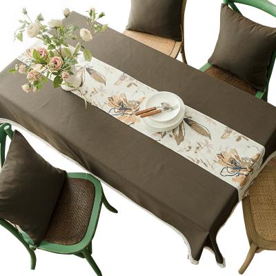 China Waterproof America Style Tablecloths Fashionable Waterproof Table Cloth Dining Table Cover for sale