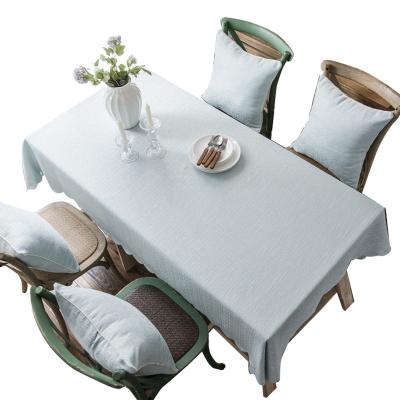 China America Style Waterproof Elegant Table Cover Dining Pure Color Tablecloth Waterproof Table Cloth for sale