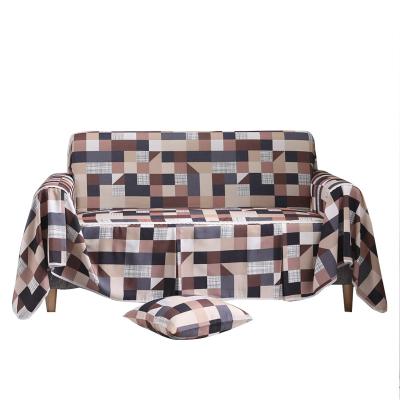 China Full Cover Reusable Sofa Cover Towel Geometry Durable Four Seasons Universal Sofa Cushion Sofa Cover Towel for sale