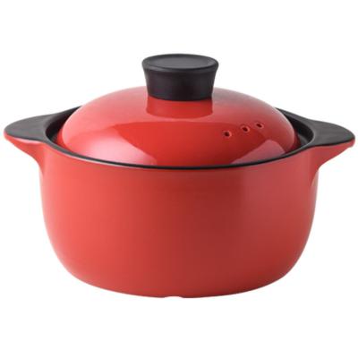 China Wholesale New Ceramic Non-Stick Ceramic Cookware Kitchen Pot Set Casserole With Lid for sale