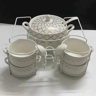 China Promotional Ceramic Tableware Kitchenware Good Quality Dinnerware Set Ceramic Porcelain Bowl for sale