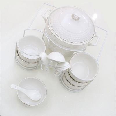 China New Ceramic Bone China Dinner Set With Porcelain Gold Dinnerware Decal Ceramic Dinnerware Sets for sale