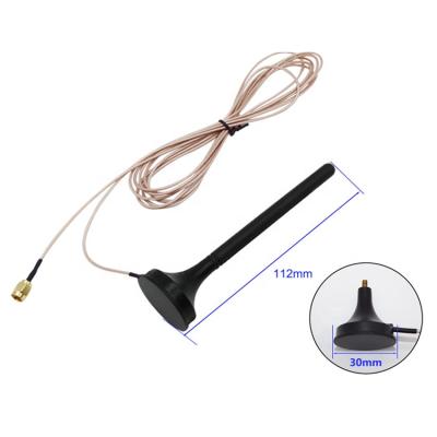 China external lora 800 868 900 915 920mhz sucker antenna magnetic based sma AB22 for sale