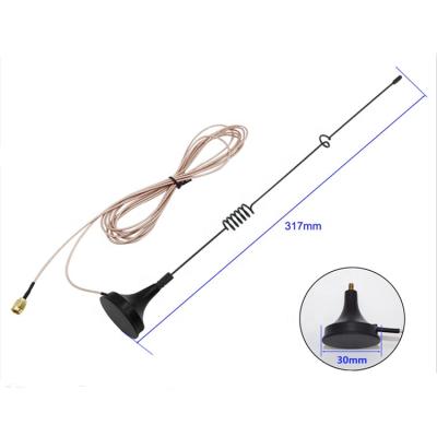 China hot sale 3G GSM GPRS magnetic antenna with sma male connector 900/1800/2100Mhz RG178 cable OD30mm for sale