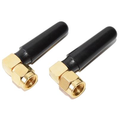 China 2.4G SMA Right Angle Male External Rubber Duck Antenna For WiFi Modem Wifi Antenna for sale