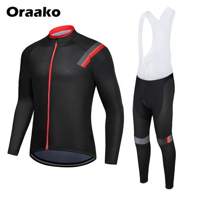 China Breathable OEM Wholesale Men Cycling Sports Wear Breathable Bicycle Clothing Set Custom Cycling Jersey for sale