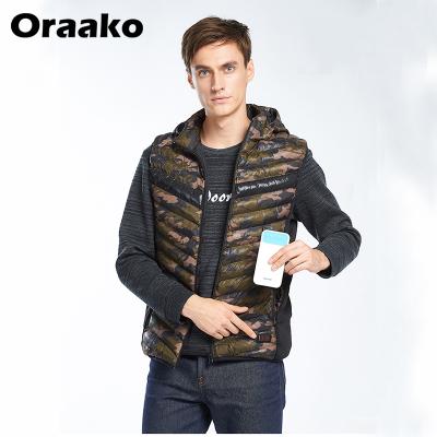 China Windproof Heating Drop Shipping Men Invest Cotton Smart Vest Heating USB Infrared Electronic Heating Coat for sale