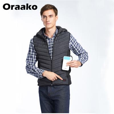 China Waterproof Windproof USB Fever Filling Vest With Three-speed Electronic Heating Coat Heated Vest For Men for sale