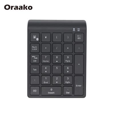 China High Quality 27 Key Android Number Mini Wireless Digital Numeric Keypad Wireless Portable Keyboard for sale