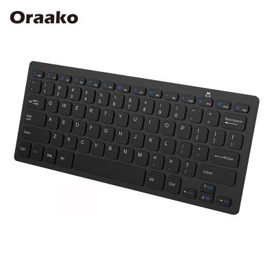 China Wholesale Cheap Wireless Mini PC Keyboard With 78 Key Three System Universal Android Wireless Keyboard Customization for sale