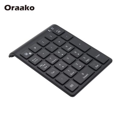 China Black Plastic Wireless Number Keypad Waterproof ABS Mini Keyboard For Gaming Computer for sale