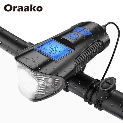 China Waterproof Smart Rechargeable Bike Led Bicycle Front Lamp Spotwatch Horn Bike Light Indicator Lights 1500mah for sale