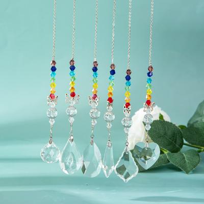 China Hot Selling Butterfly Eco-friendly Diy Hanging Pendant Crystal Jewelry Bead Curtain from Crystal Sun Catcher Colorful Beads for sale