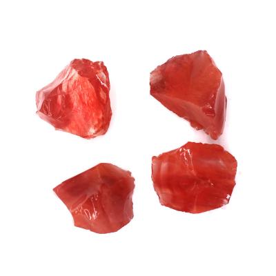 China High Quality Crystal Healing Stone Aromatherapy Diffused Red Stone China Watermelon Raw Materials For Decorative Landscaping for sale