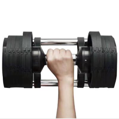 China Eco-Friendly IN RUNNING 20kg 44LB Fitness Equipment Gym Weights Adjustable Dumbbell Set For Bodybuilding Custom Dumbbell Adjustable for sale