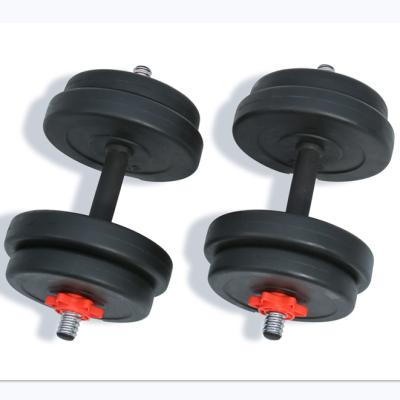 China Durable Anti-Slip Healthy Grip No Damage For Flooring Exercise Dumbbell Black Blue Round Gym Concrete Dumbbell for sale