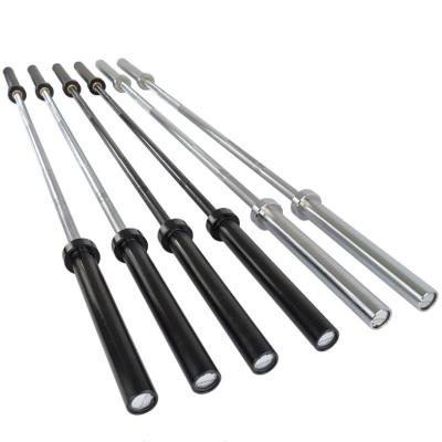 China 1.8m 2.2m Carbon Weightlifting Barbell Silver Black Printed Bar Eco-friendly Bear 800LB 1000LB for sale