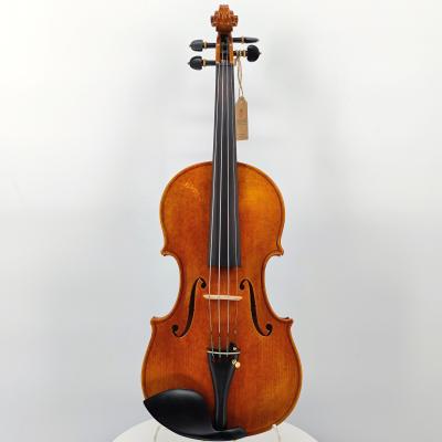 China Rise Student Violin Quality Interesting Red Brown Maple Back Flamed Professional Violin With String 4/4 3/4 1/2 1/4 1/8 1/10 for sale