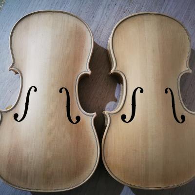 China Hot Sale Handmade Flamed Back Unvarnished White Viola 14